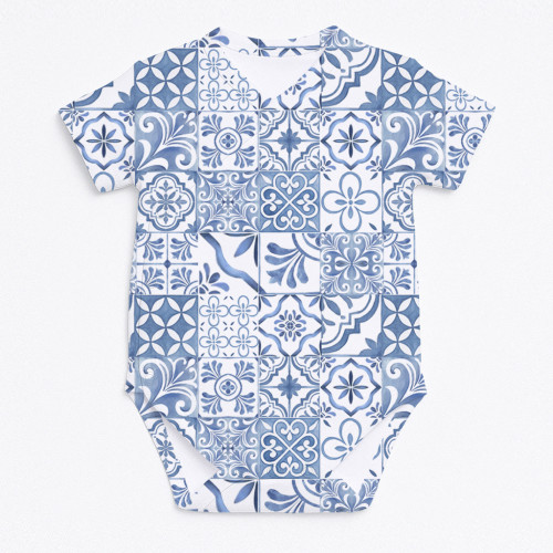 Printed Short-Sleeve Kimono..