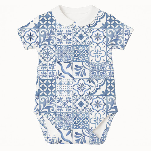 Printed Short-Sleeve Front ..