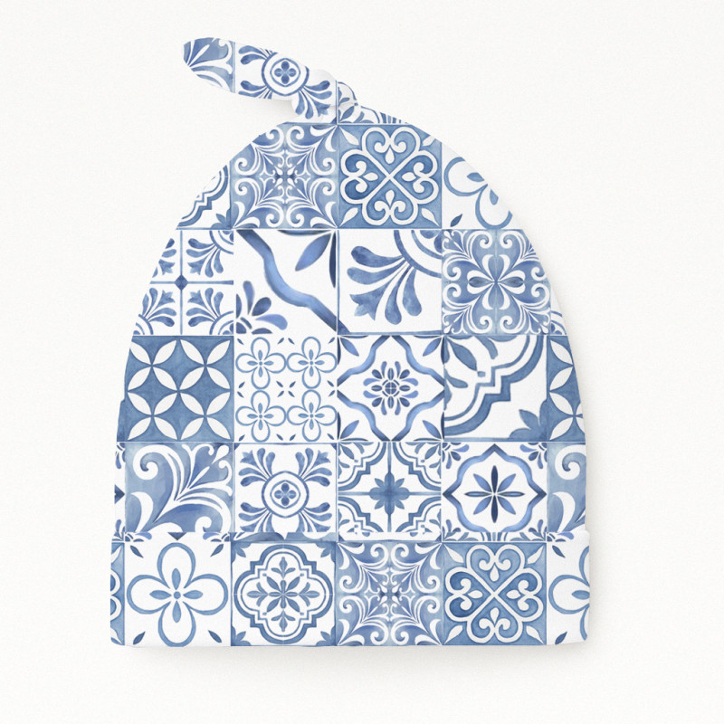 Шапочка з вузликом з бавовни Supima H003 AMALFI BLUE