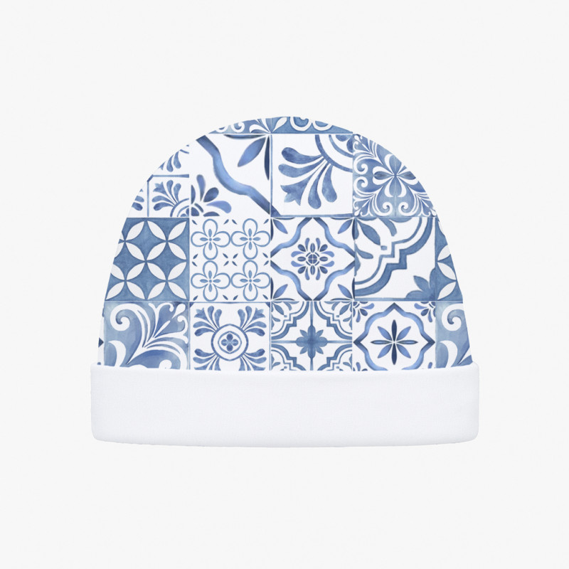 Cotton Baby Hat H004 AMALFI BLUE Cotton Baby Hat H004 AMALFI BLUE