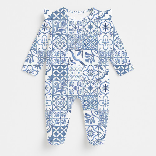 Babygrow with ruffles 100% ..