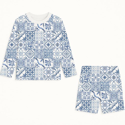 Printed Supima Cotton Top a..