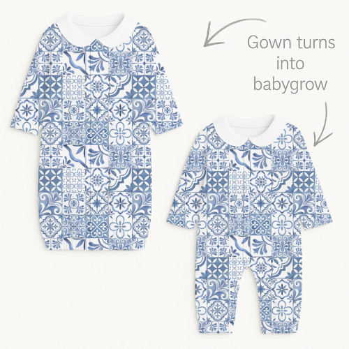 Baby converter gown with co..