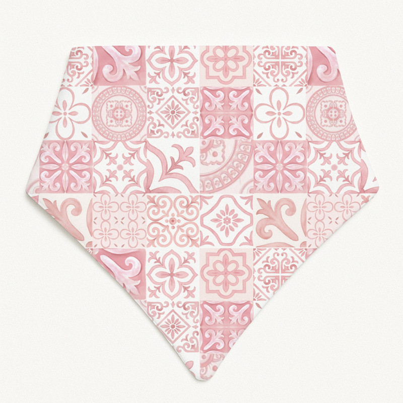 Слинявчик-бандана трикутної форми для немовлят Bib001 AMALFI PINK