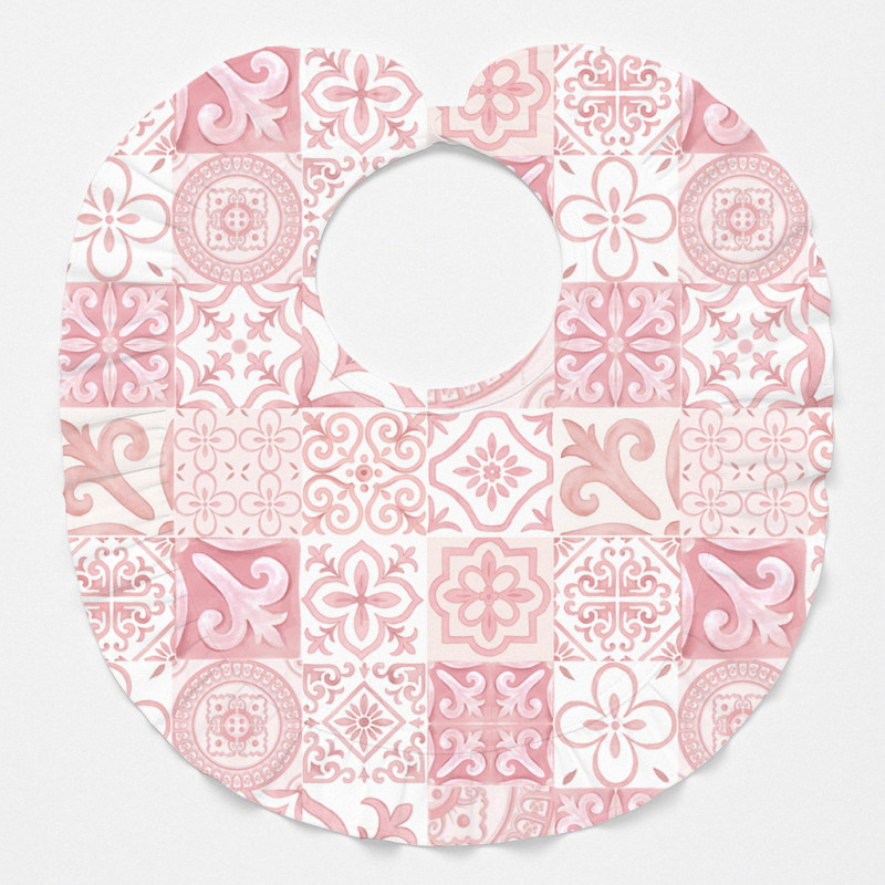 Слинявчик з обробкою рюшкой BIB006 AMALFI PINK