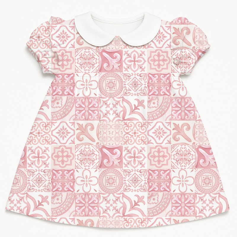 Supima Cotton Night Dress with Ruffle DR019CL AMALFI PINK
