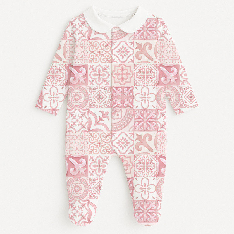 Сліп з комірцем із 100% бавовни Pima — модель K063 AMALFI PINK