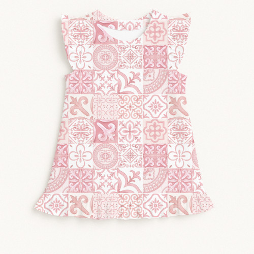 Frill Trim Sleeveless Top f..