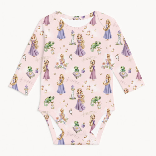 Printed Long-Sleeved Bodyve..