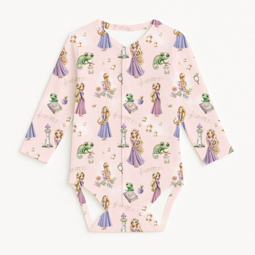 Printed Long-Sleeve Front F..