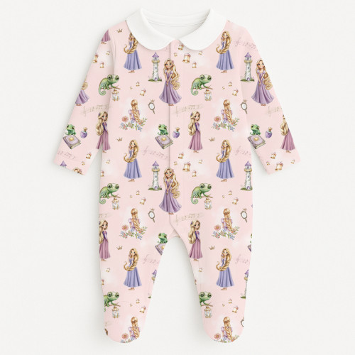 Babygrow with collar 100% p..