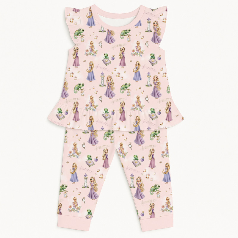 Girls Supima Cotton Pyjamas with Ruffles – PJ012 AURORA
