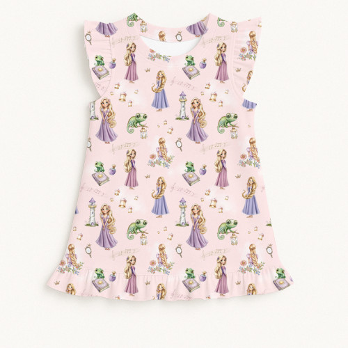 Frill Trim Sleeveless Top f..