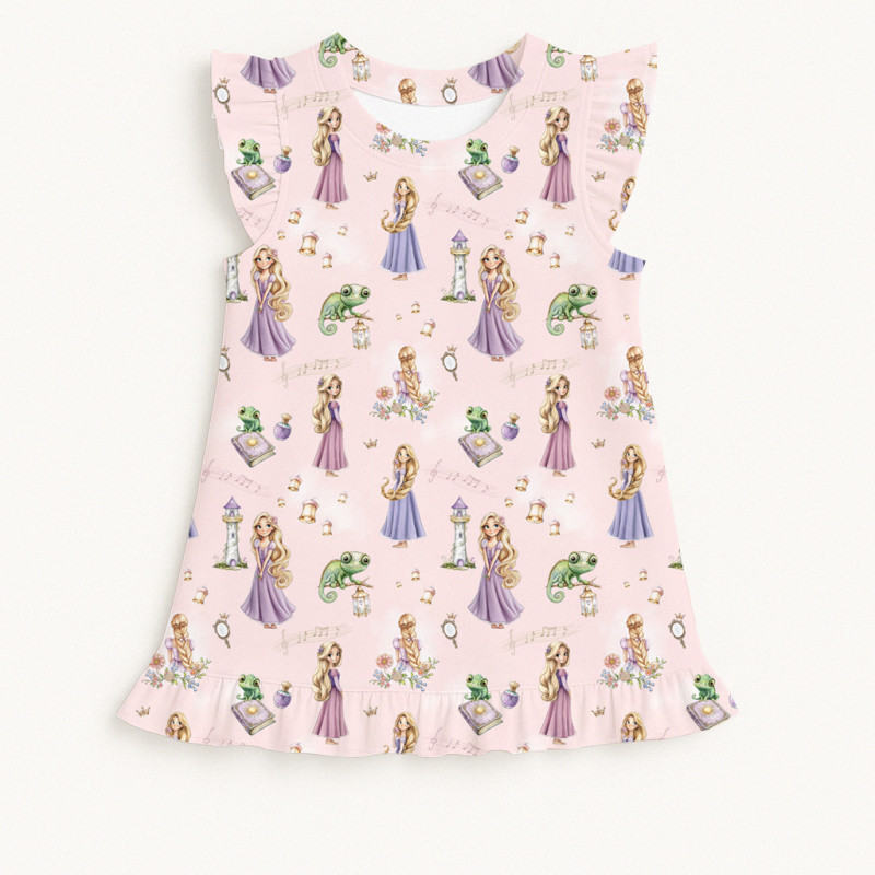 Frill Trim Sleeveless Top for Girls TSH003 AURORA Frill Trim Sleeveless Top for Girls TSH003 AURORA