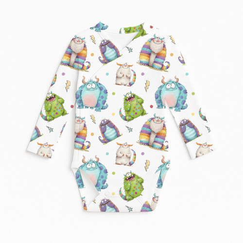 Printed Long-Sleeve Kimono ..