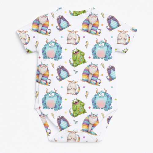 Printed Short-Sleeve Kimono..