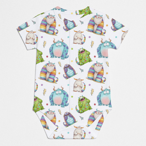 Printed Short-Sleeve Front ..