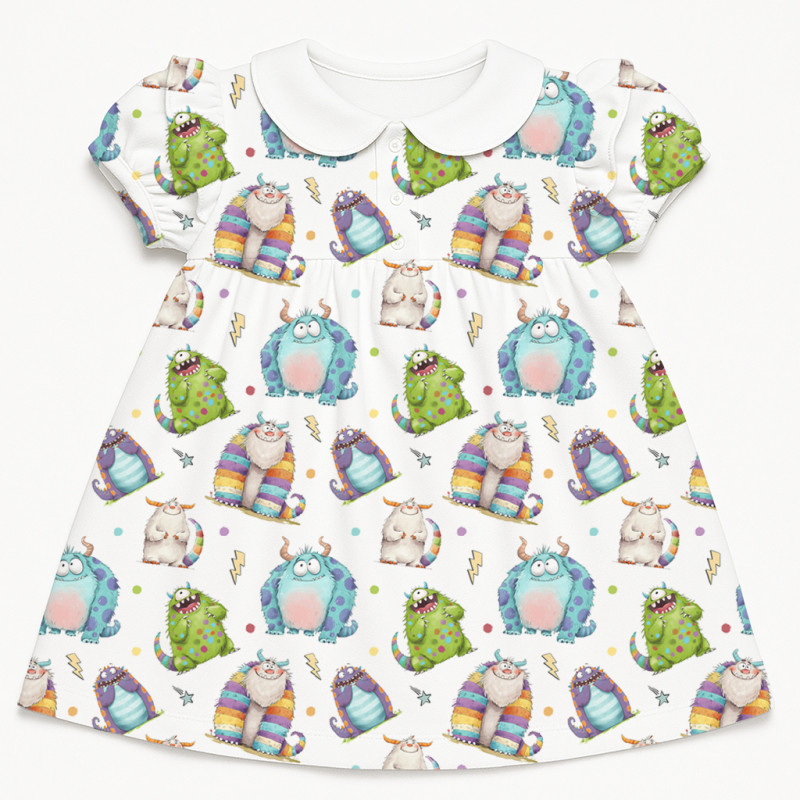Supima Cotton Night Dress with Ruffle DR019CL BOO Supima Cotton Night Dress with Ruffle DR019CL BOO
