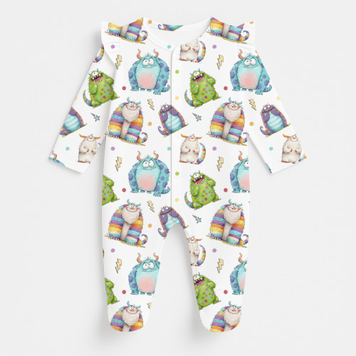 Babygrow with ruffles 100% ..