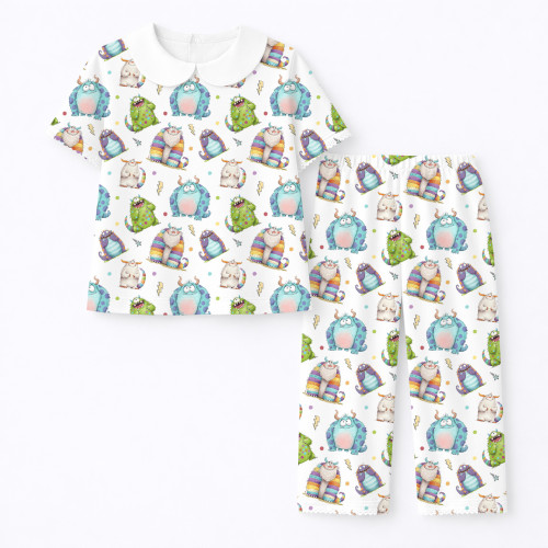 Luxury Pajama Set with Coll..