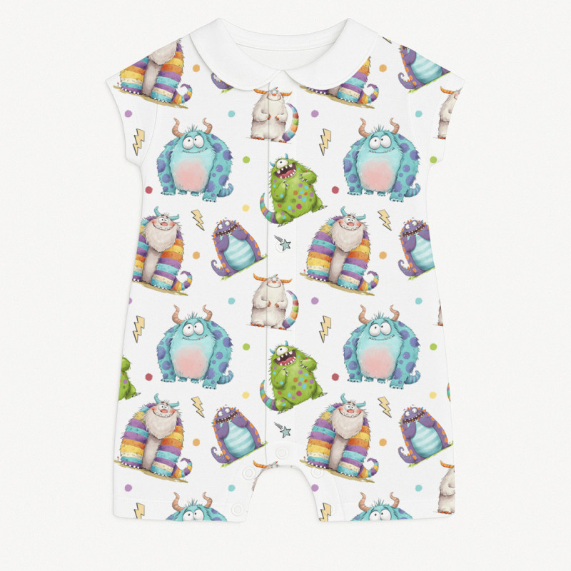 Supima Cotton Shortie with Collar R003CL BOO Supima Cotton Shortie with Collar R003CL BOO