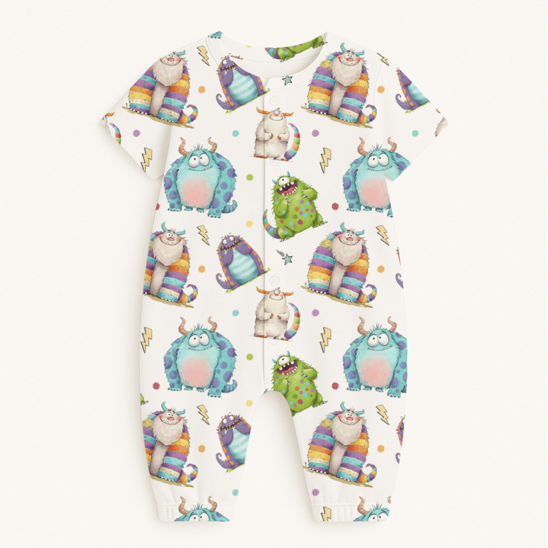 Long Supima Cotton Shortie with Sleeves R017 BOO Long Supima Cotton Shortie with Sleeves R017 BOO