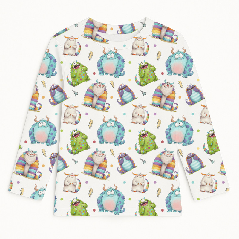 Long Sleeve T-shirt for Boys and Girls TSH002 BOO Long Sleeve T-shirt for Boys and Girls TSH002 BOO