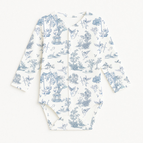 Printed Long-Sleeve Front F..