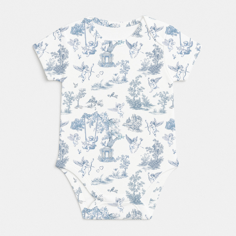 Printed Short-Sleeve Bodyvest for Babies BSHL001  CELESTIA
