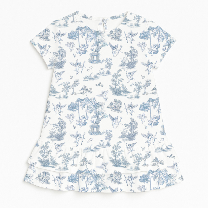Supima Cotton Night Dress with Ruffle DR002 CELESTIA Supima Cotton Night Dress with Ruffle DR002 CELESTIA