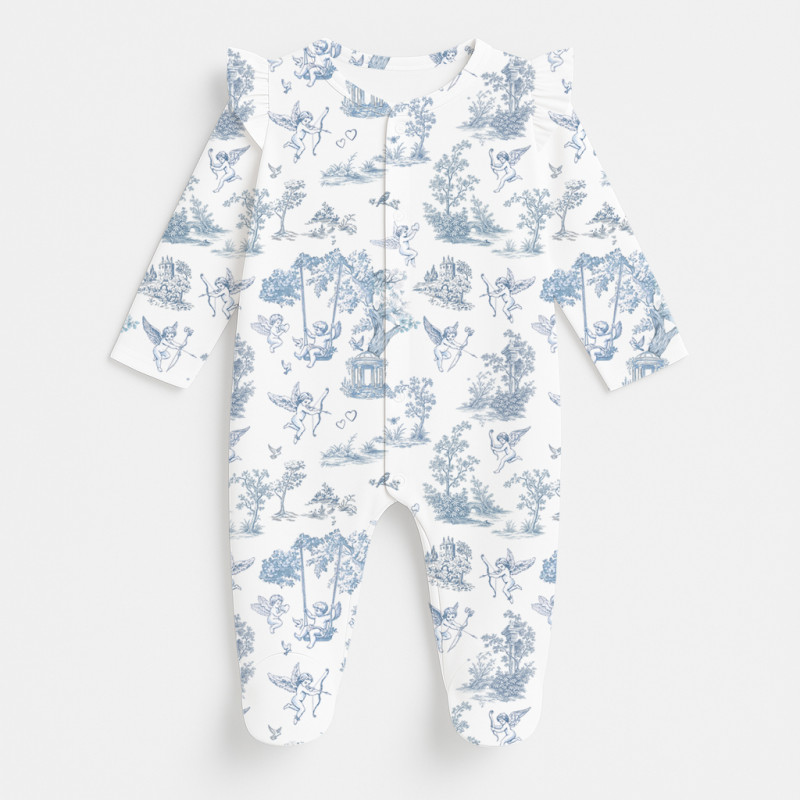 Babygrow with ruffles 100% pima cotton K065 CELESTIA Babygrow with ruffles 100% pima cotton K065 CELESTIA