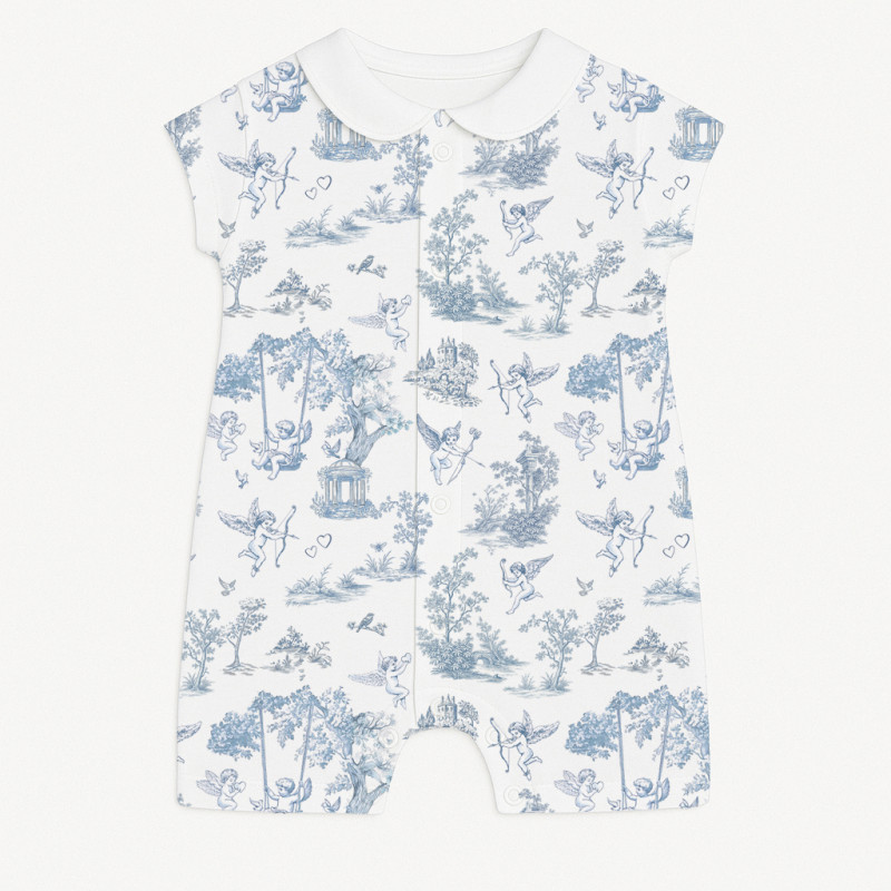 Supima Cotton Shortie with Collar R003CL CELESTIA