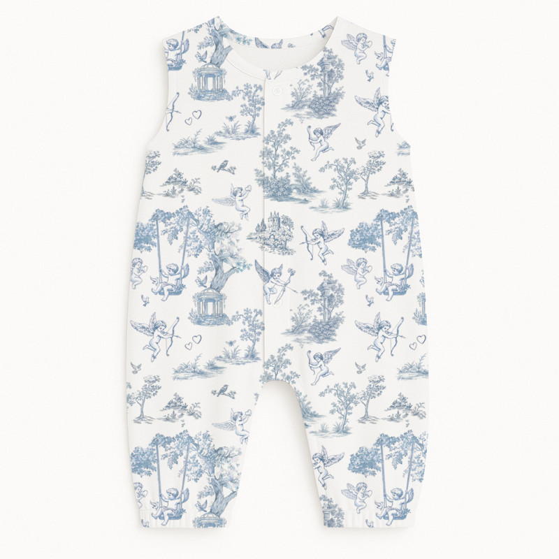 Long Supima Cotton Shortie with Sleeves R009 CELESTIA