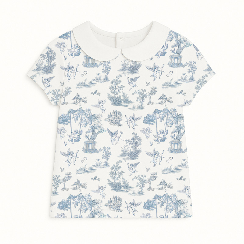 Short Sleeve T-shirt for Boys and Girls with Collar TSH001CL CELESTIA Short Sleeve T-shirt for Boys and Girls with Collar TSH001CL CELESTIA