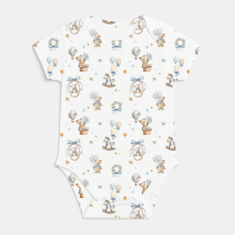 Боді з коротким рукавом для немовлят BSHL001  HUGGY
