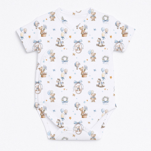 Printed Short-Sleeve Kimono..