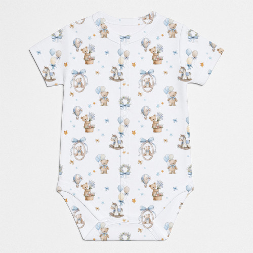 Printed Short-Sleeve Front ..