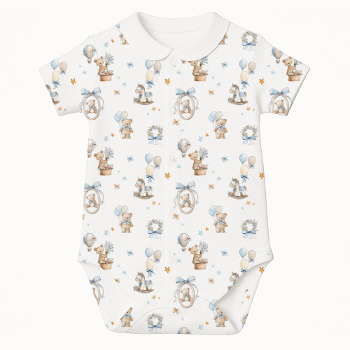 Printed Short-Sleeve Front ..