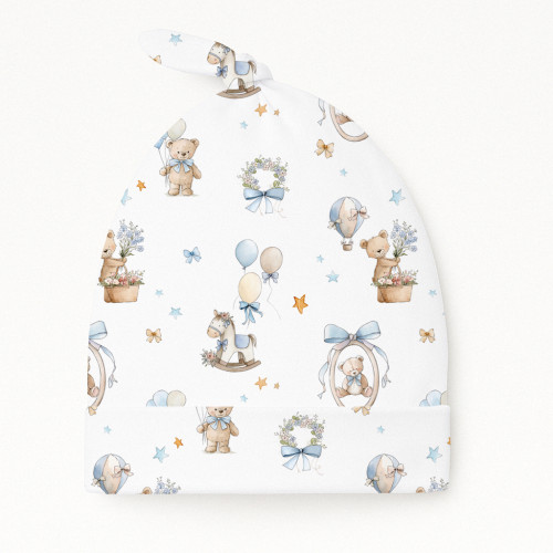 Supima Cotton Layette Hat w..