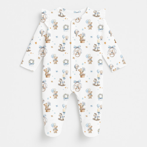 Babygrow with ruffles 100% ..