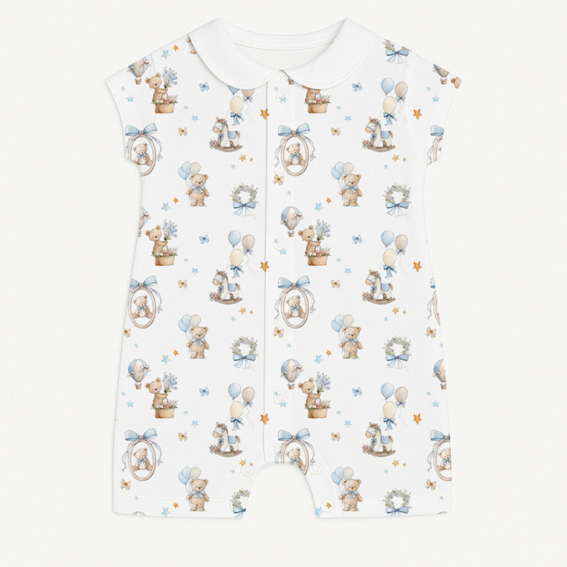 Supima Cotton Shortie with Collar R003CL HUGGY