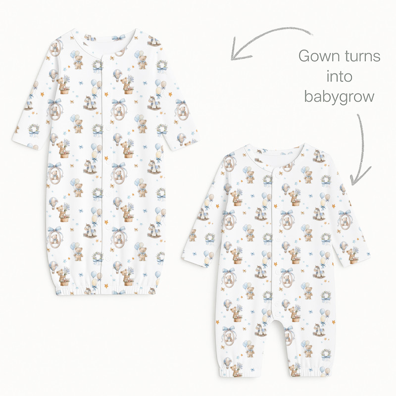 Baby converter gown TR001 HUGGY Baby converter gown TR001 HUGGY