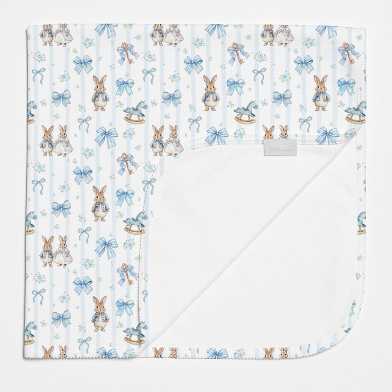Two-Layer Baby Blanket BL001 LULU BLUE Two-Layer Baby Blanket BL001 LULU BLUE