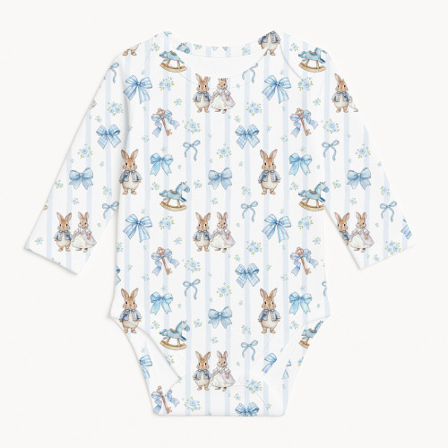 Printed Long-Sleeved Bodyve..