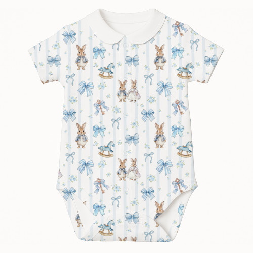 Printed Short-Sleeve Front ..