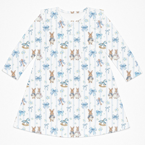 Charming Long-Sleeved Night..