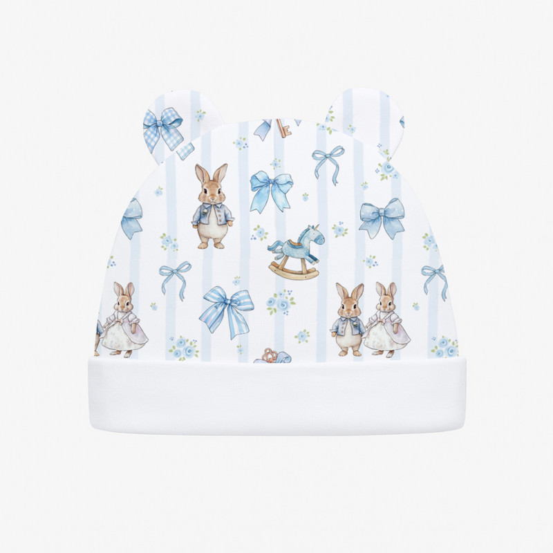 Шапочка з вушками H002 LULU BLUE Шапочка з вушками H002 LULU BLUE