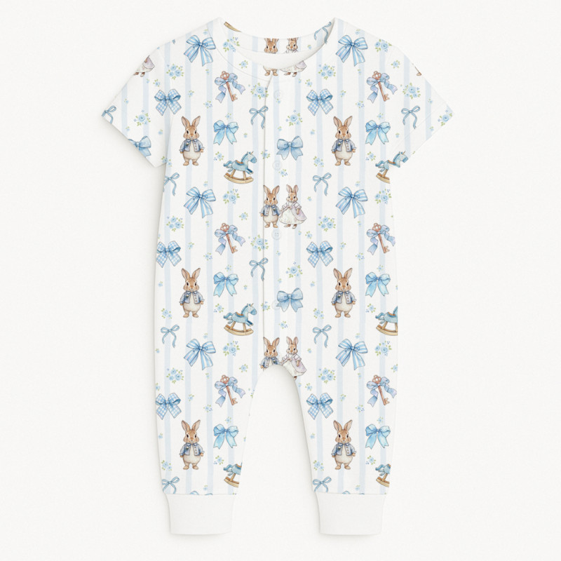 Romper Short sleeve K061 LULU BLUE
