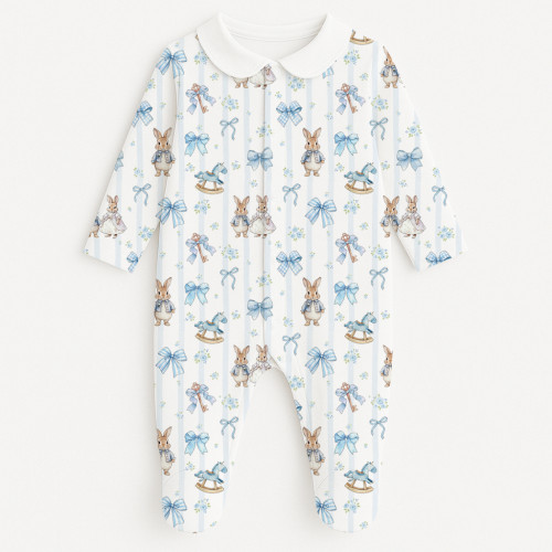 Babygrow with collar 100% p..