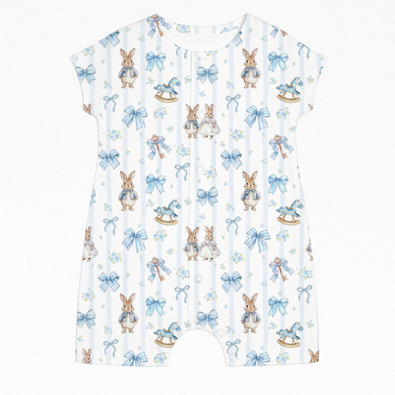 Supima Cotton Shortie R003 LULU BLUE Supima Cotton Shortie R003 LULU BLUE